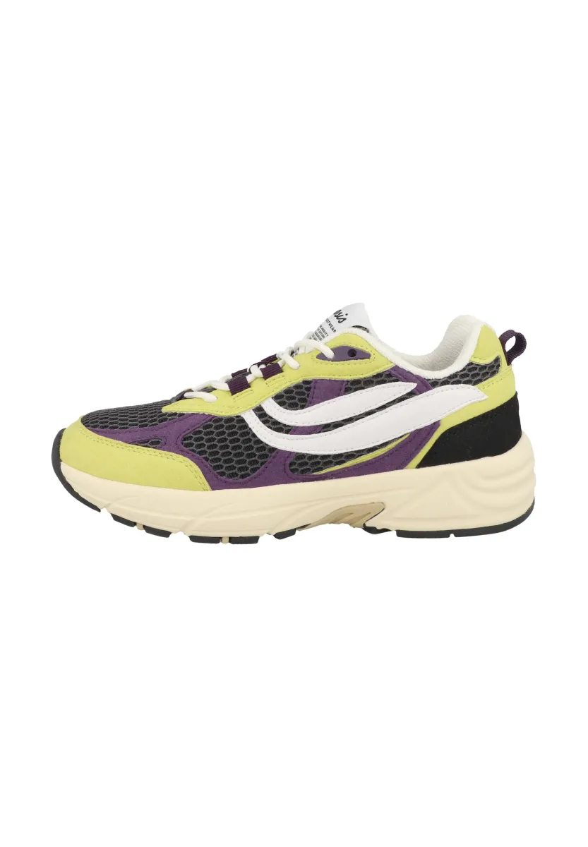 ECO-TONE - Sneaker low - lime/purple/black
