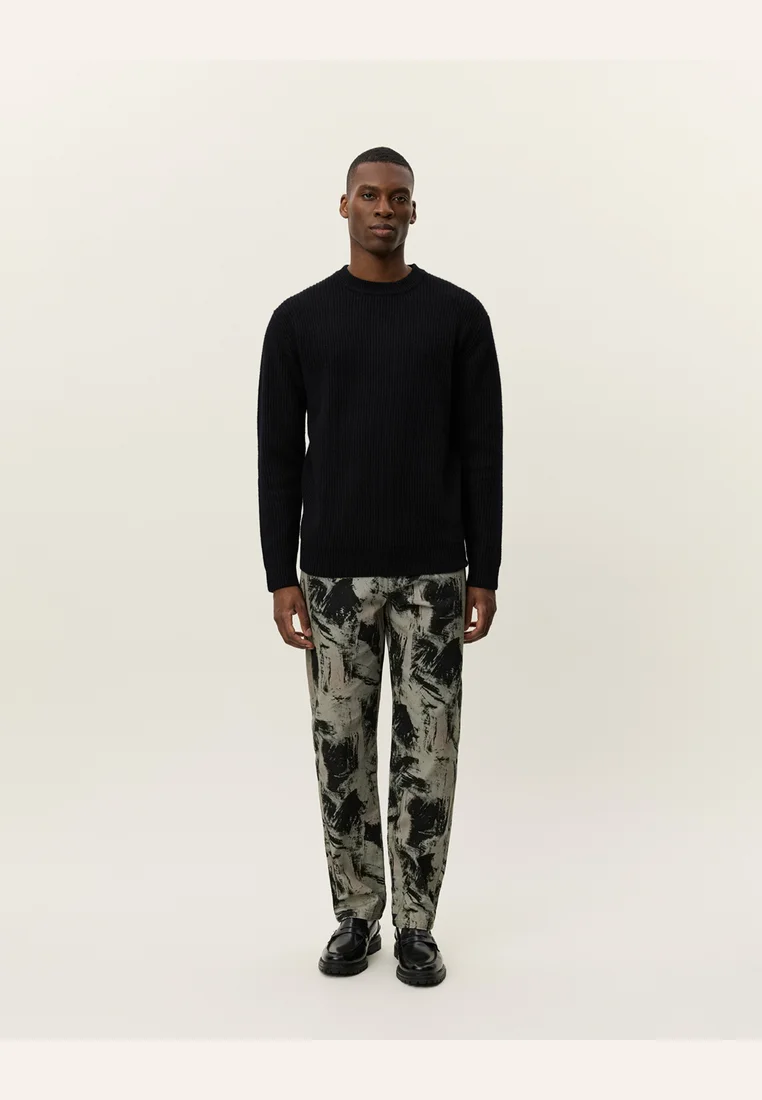 EDDIE CREWNECK - Strickpullover - black