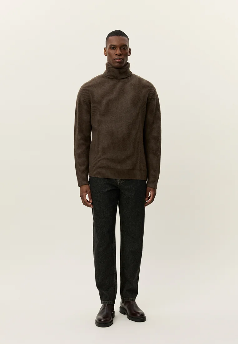 EDDIE - Strickpullover - teak