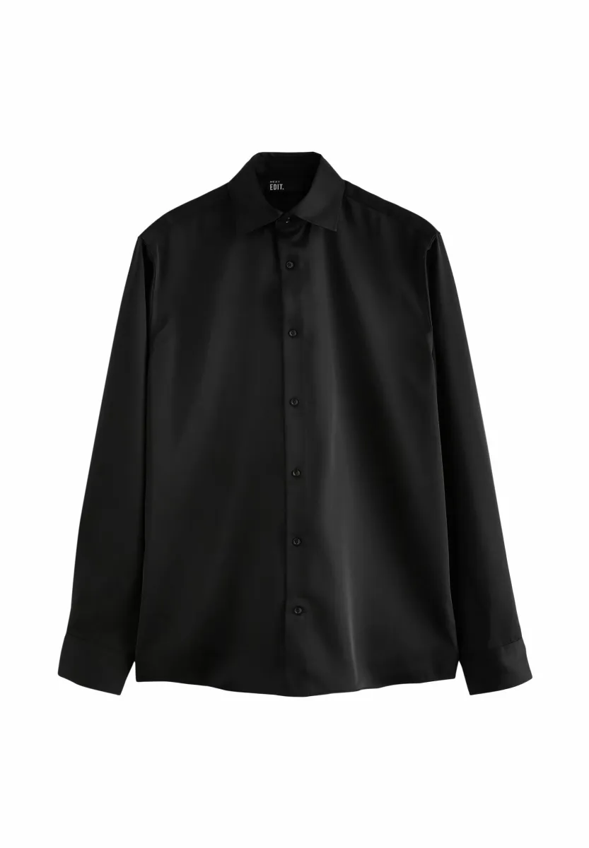 EDIT LONG SLEEVE- REGULAR FIT - Hemd - black