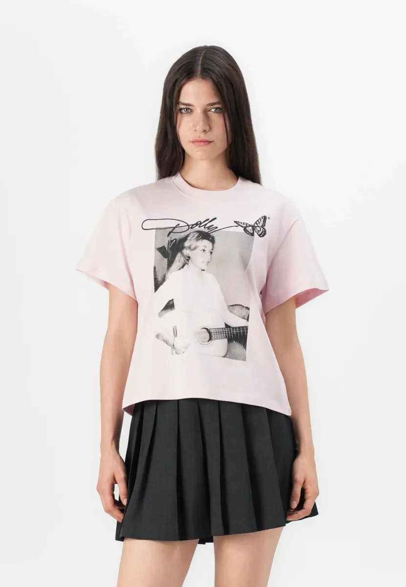 EDITOR TEE DOLLY - T-Shirt print - misty rose