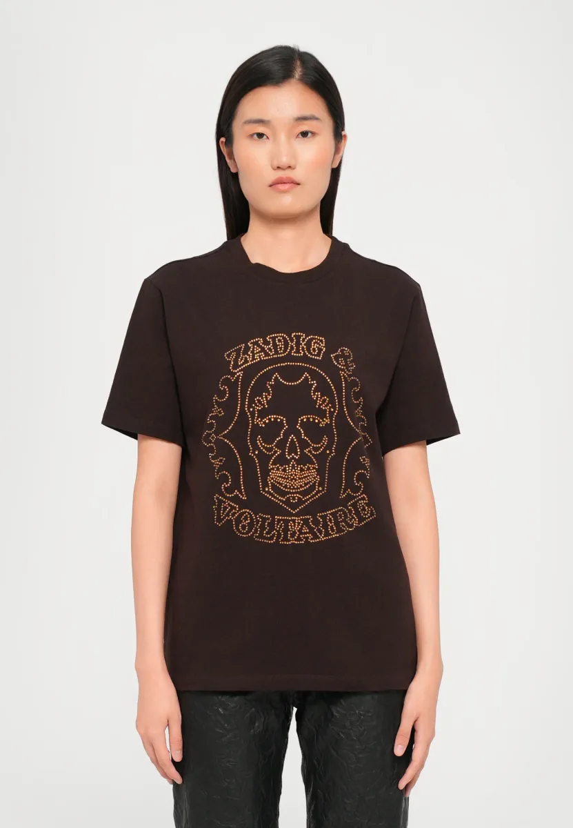 EDWIN  - T-Shirt print - dark chocolate