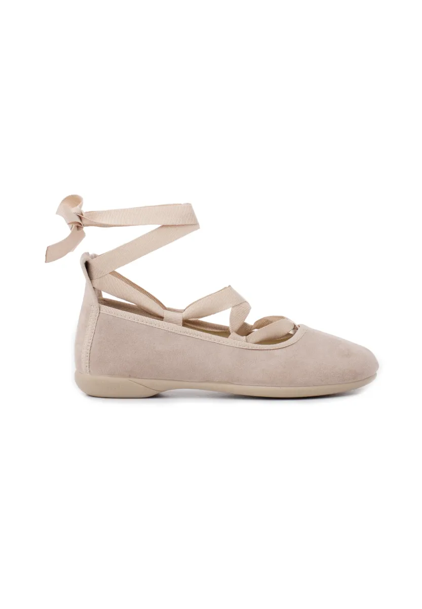 EFECTO ANTE CINTAS - Riemchenballerina - beige