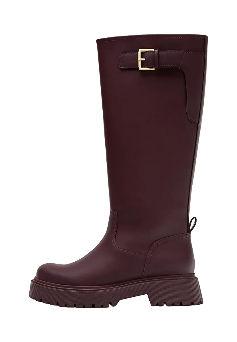 EFFECT - Plateaustiefel - dark red