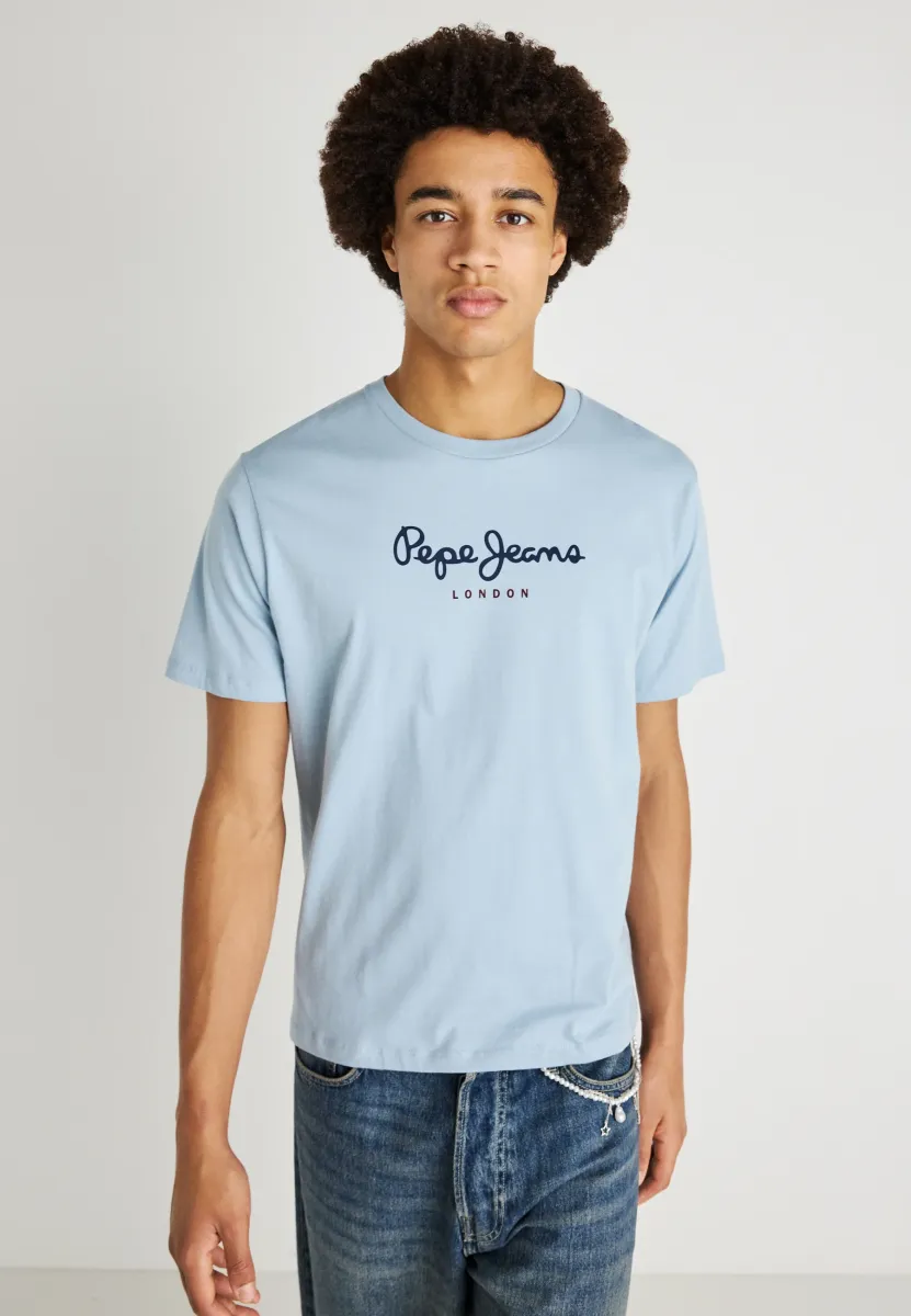 EGGO  - T-Shirt print - fade blue