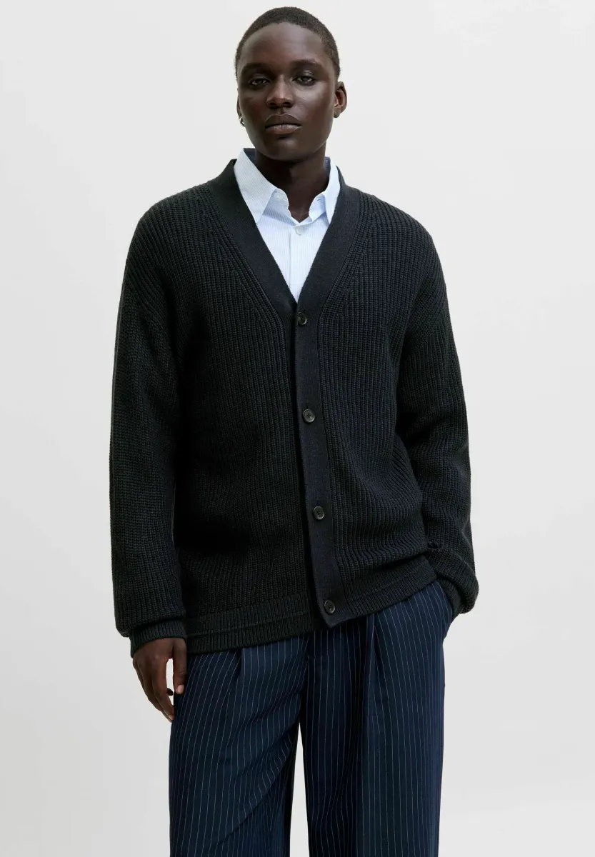EINFARBIG - Strickjacke - sky captain