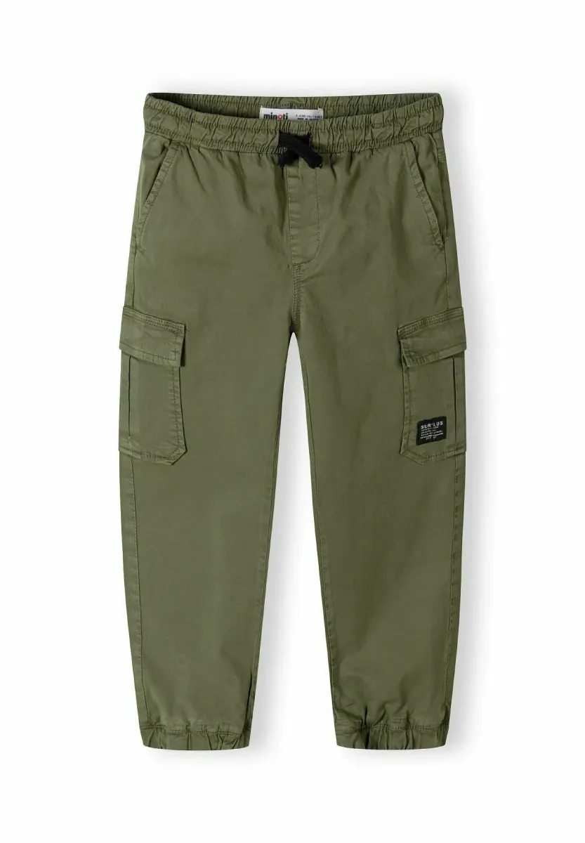 ELASTIC WAIST COMBAT STYLE - Cargohose - khaki
