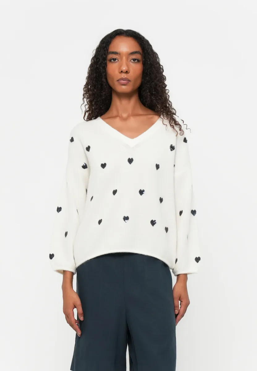 ELDEN - Strickpullover - off white