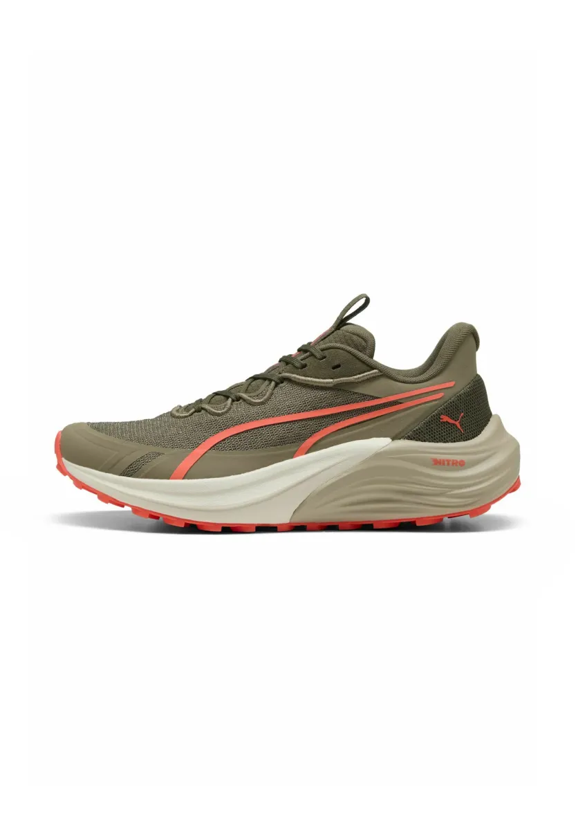 ELECTRIFY NITRO TRAIL  - Laufschuh Straße - loden green desert dust glowing red