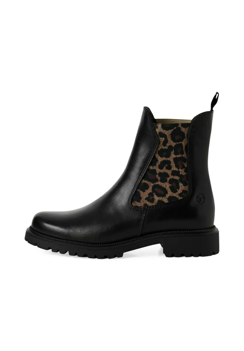 ELEGANTE CHELSEA - Ankle Boot - black leopard