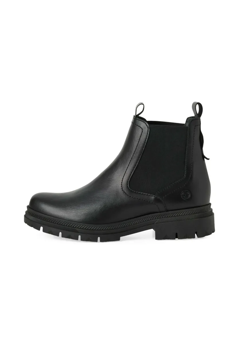ELEGANTE CHELSEA MIT TOUCH-IT - Plateaustiefelette - black leather
