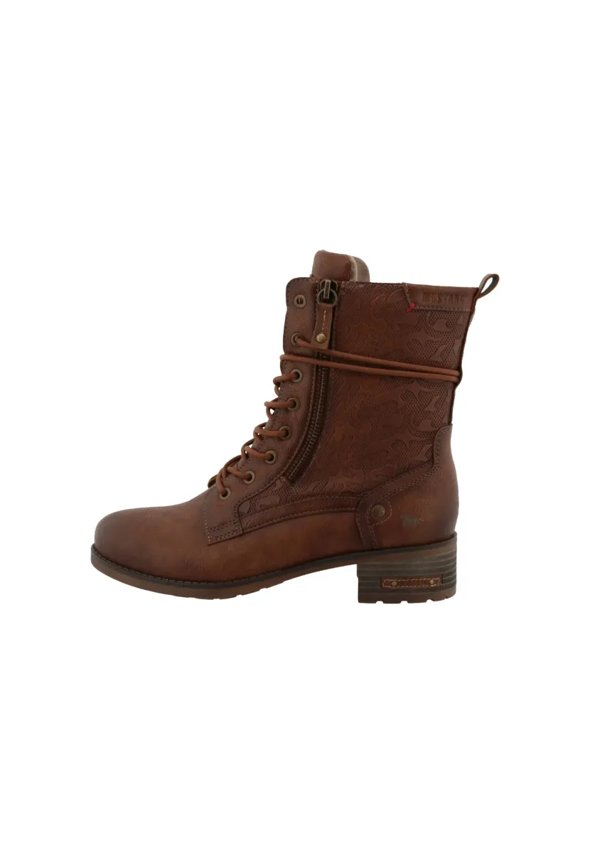 ELEGANTE - Cowboy-/Bikerstiefelette - cognac