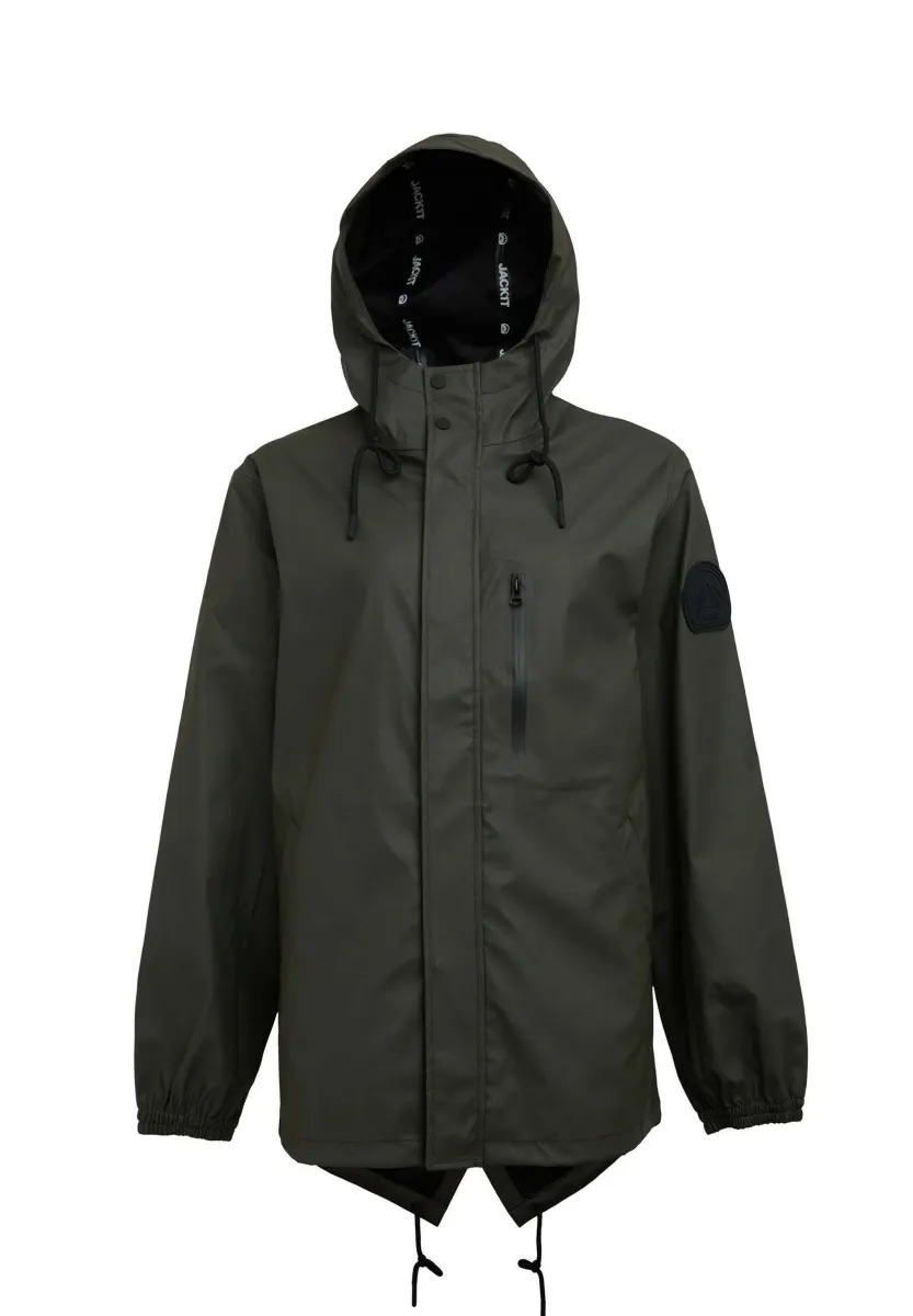 ELEMENTS HOODED RAINCOAT - Parka - KHAKI