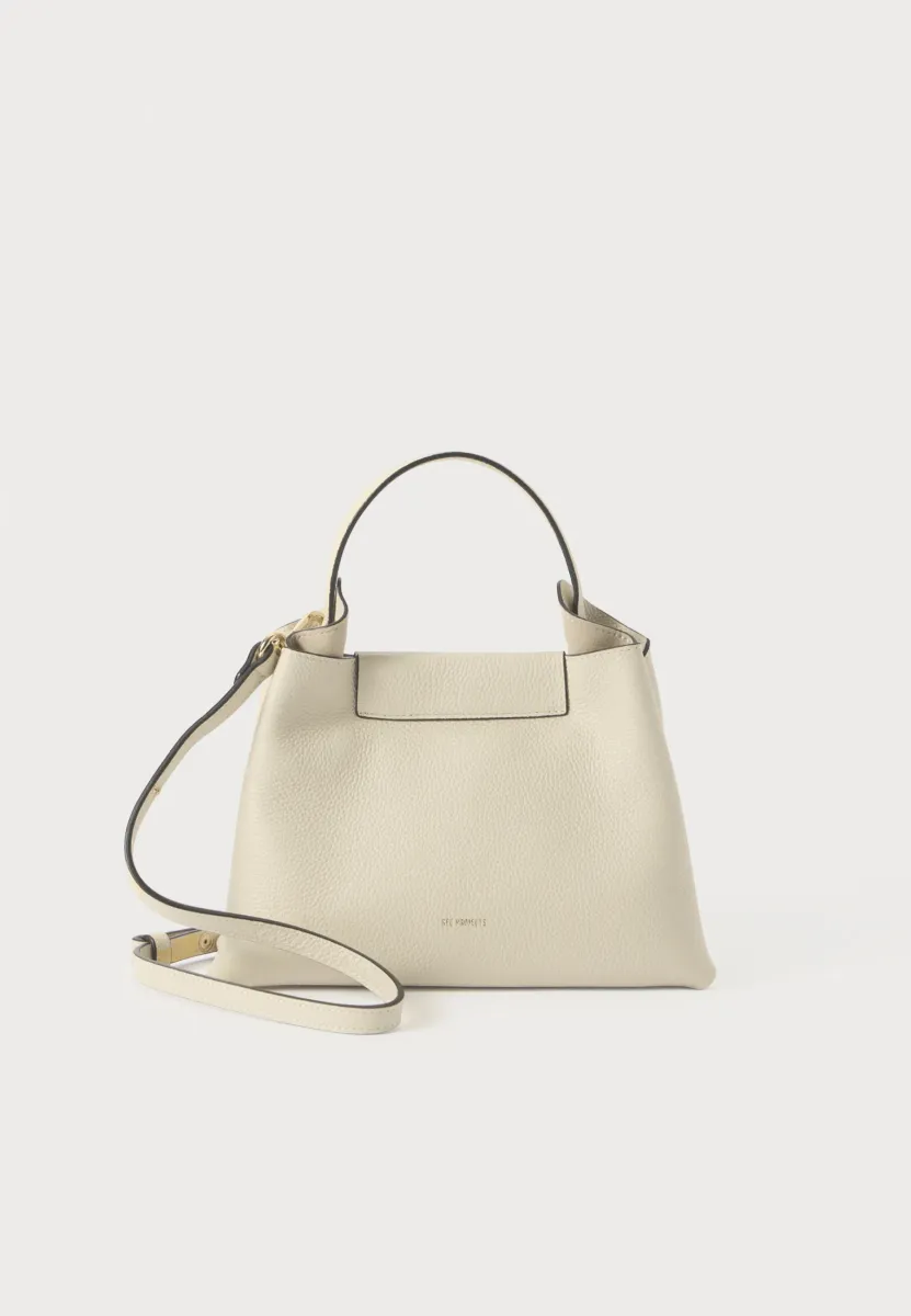 ELIEZE MINI SMALL PEBBLE GRAIN - Handtasche - beige
