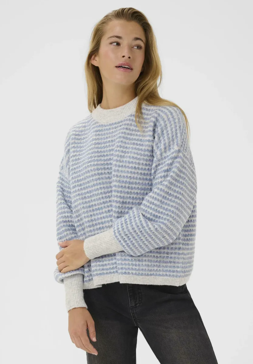 ELLERY - Strickpullover - light greym windward structure