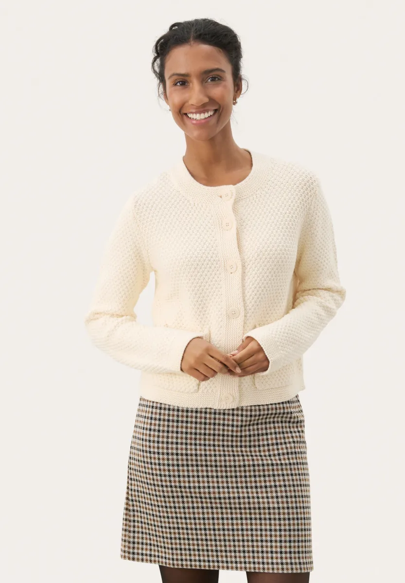 ELMIE - Strickjacke - whitecap gray