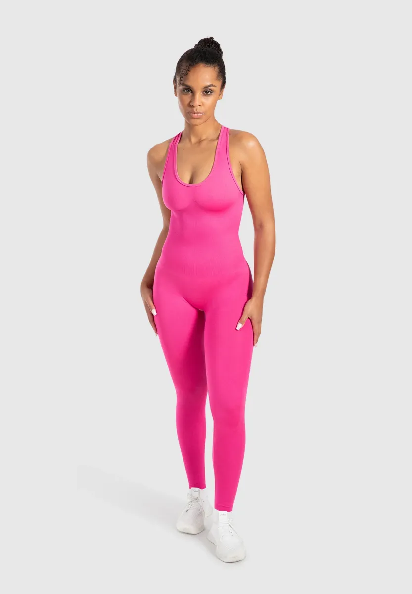 ELSIE RACERBACK JUMPSUIT - Turnanzug - pink