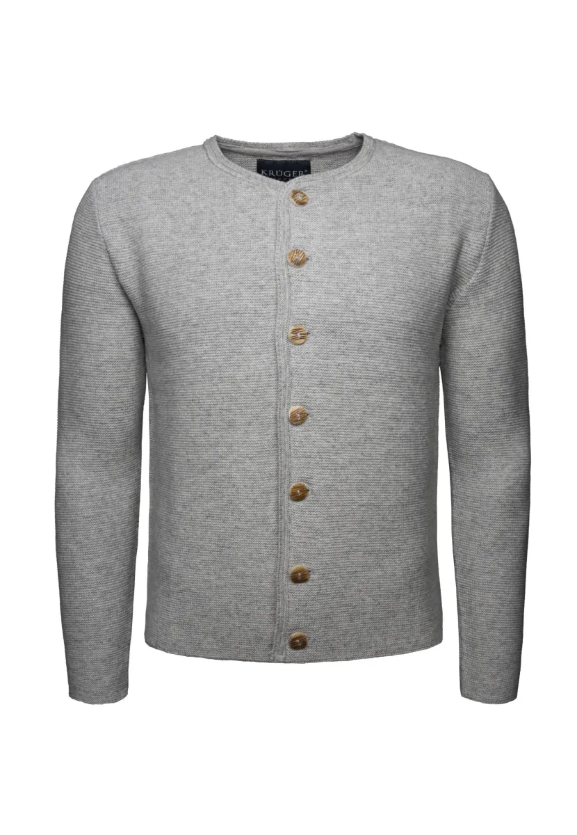 EMANUEL K - Strickjacke - hell grau
