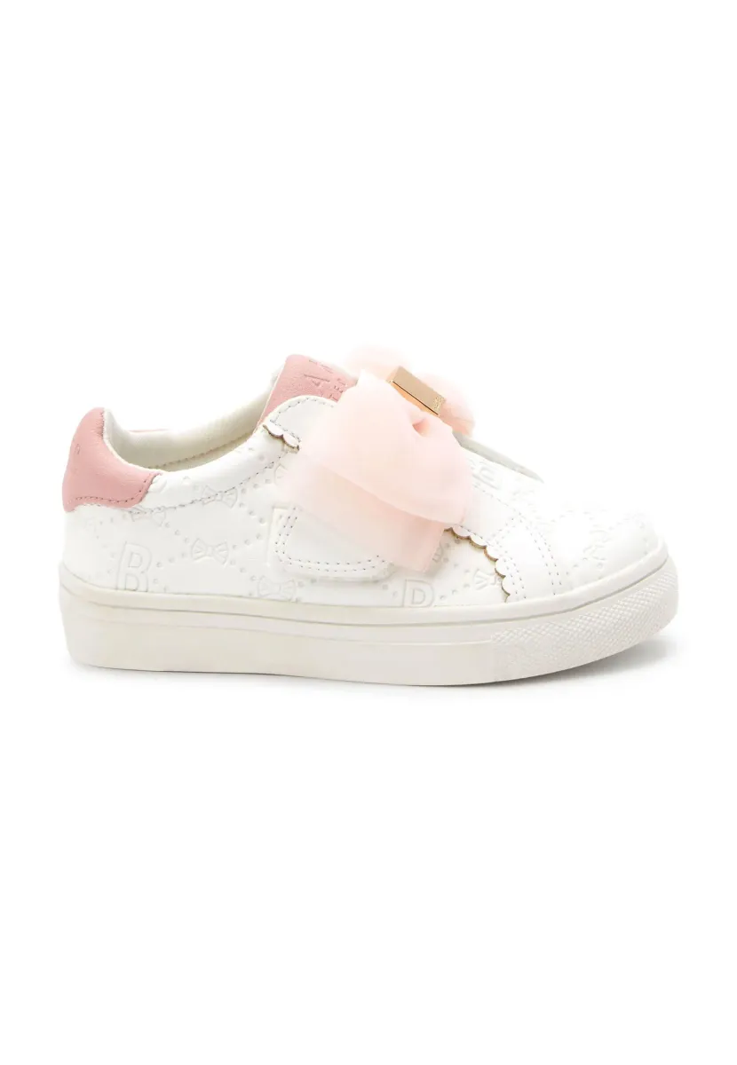 EMBOSSED BOW STANDARD - Lauflernschuh - white
