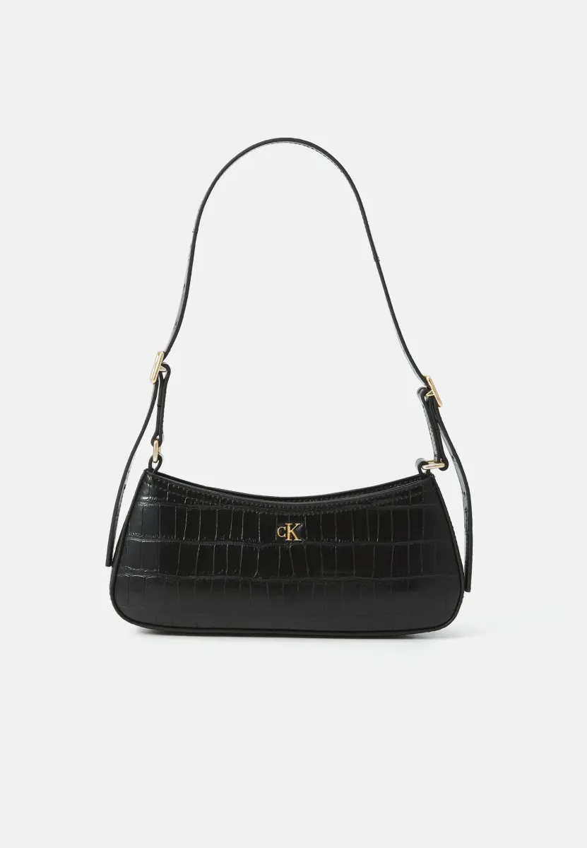 EMBOSSED  - Handtasche - black/antique light gold-coloured