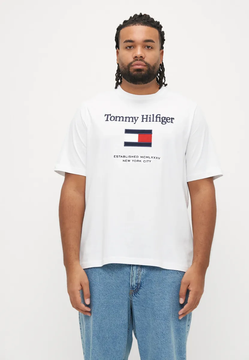 EMBRO FLAG TEE - T-Shirt print - white