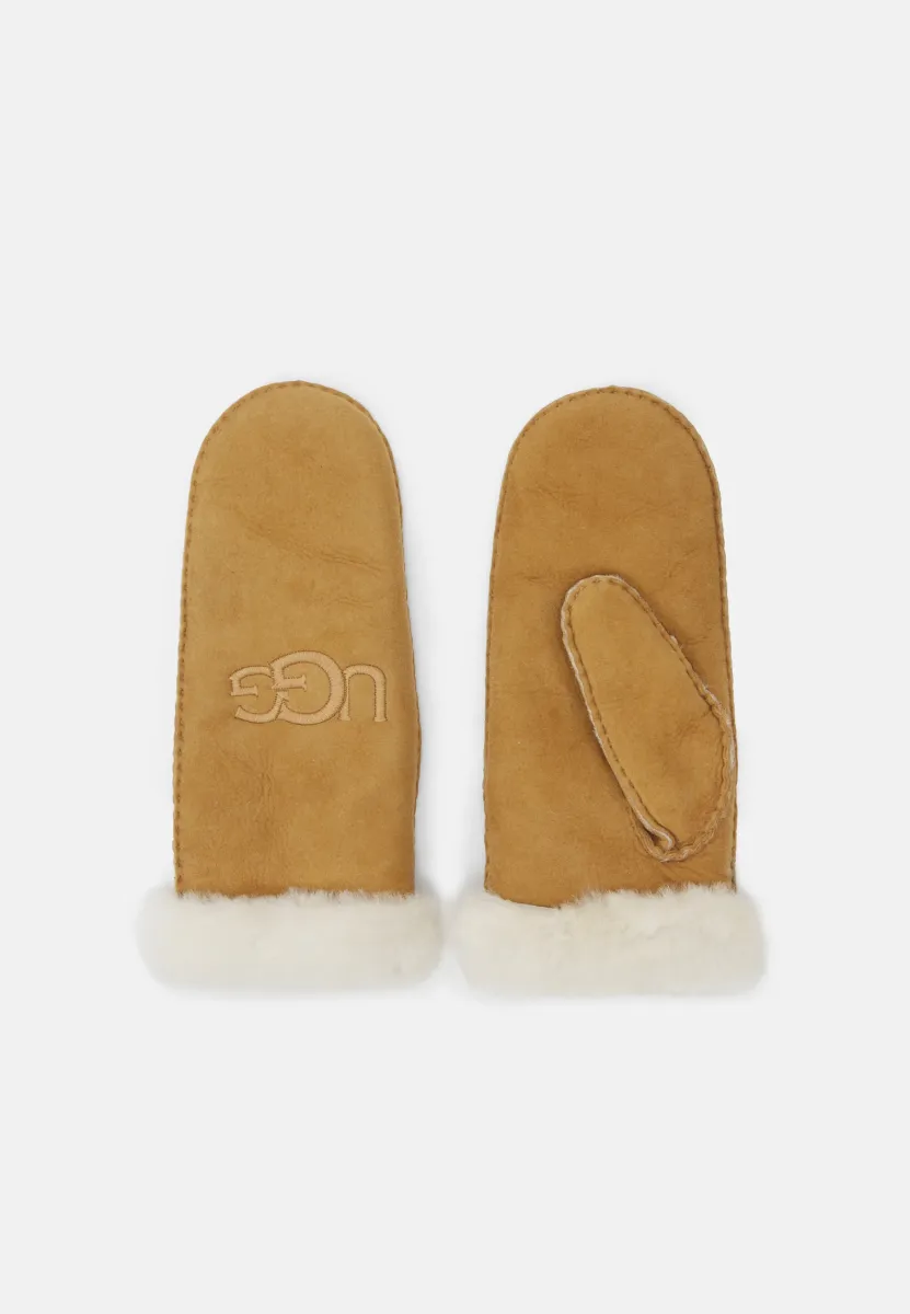 EMBROIDER MITTEN - Fäustling - chestnut