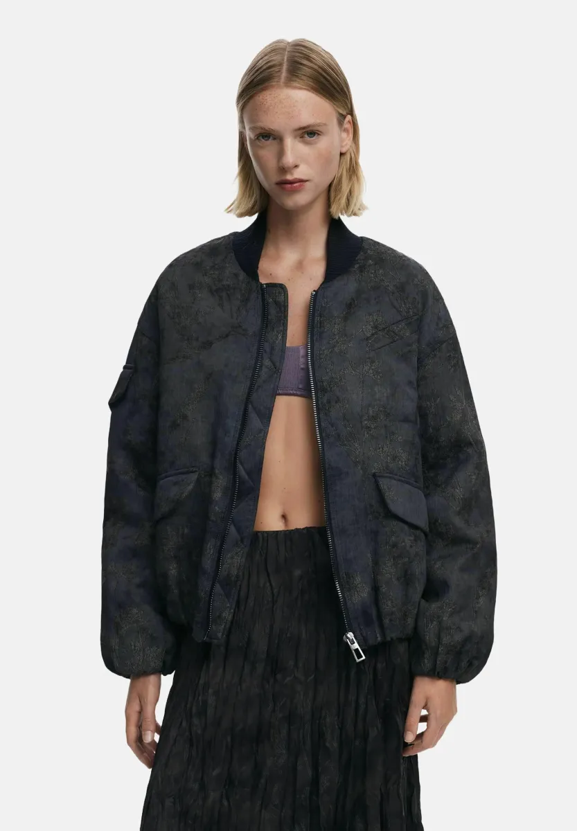 EMBROIDERED - Bomberjacke - black