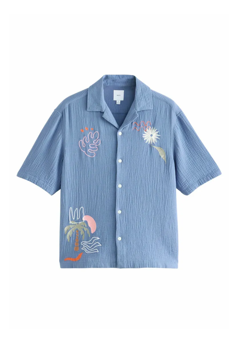 EMBROIDERED  - Hemd - blue