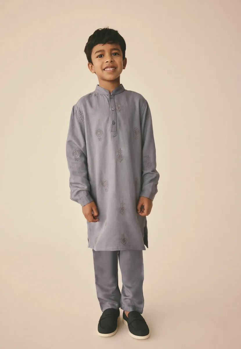 EMBROIDERED - REGULAR FIT - Hemd - light blue