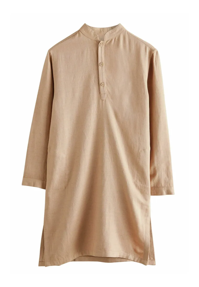 EMBROIDERED - REGULAR FIT - Hemd - mink brown plain