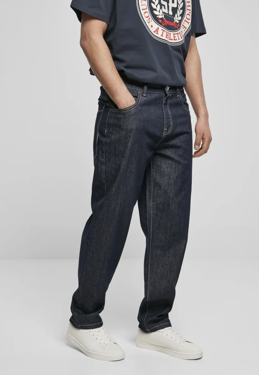 EMBROIDERY - Jeans Relaxed Fit - indigo