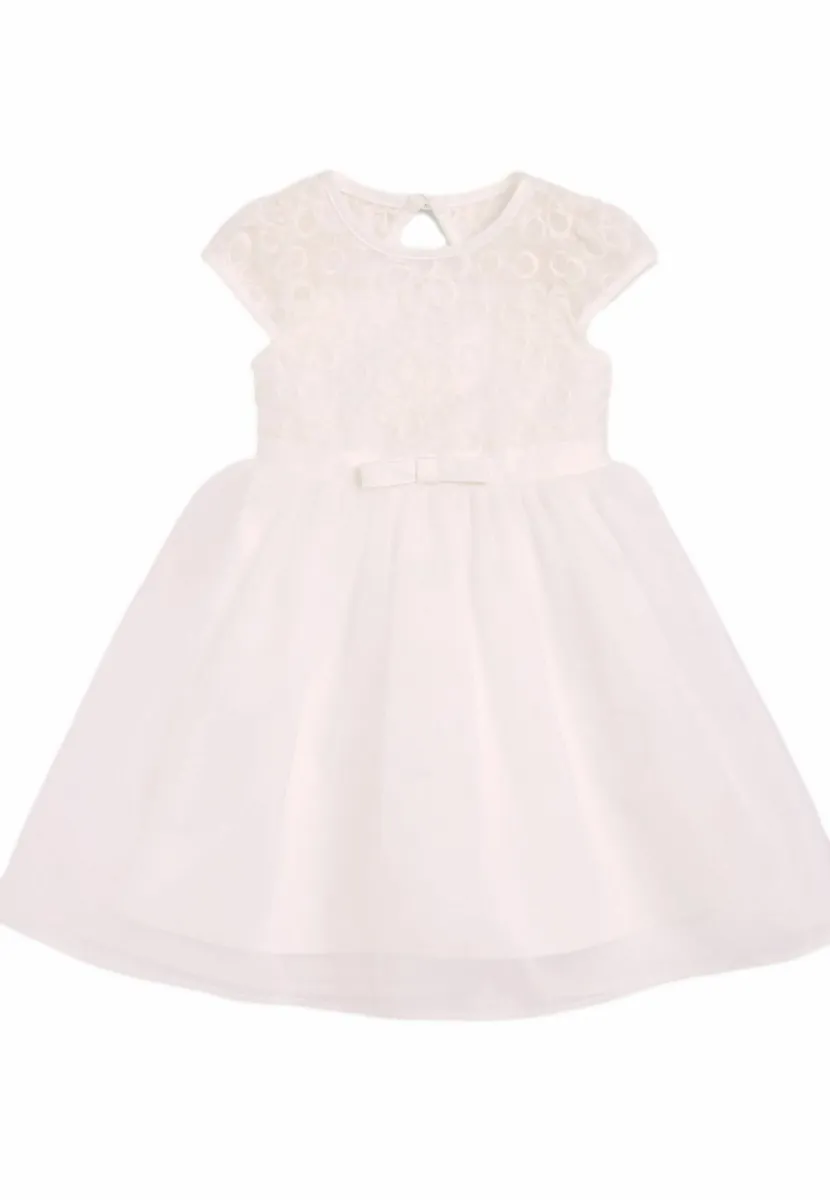 EMBROIDERY- REGULAR FIT - Maxikleid - ivory