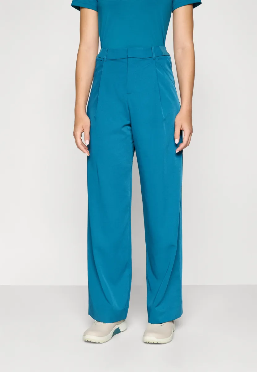 EMELIA PLEATED TROUSERS - Stoffhose - ocean