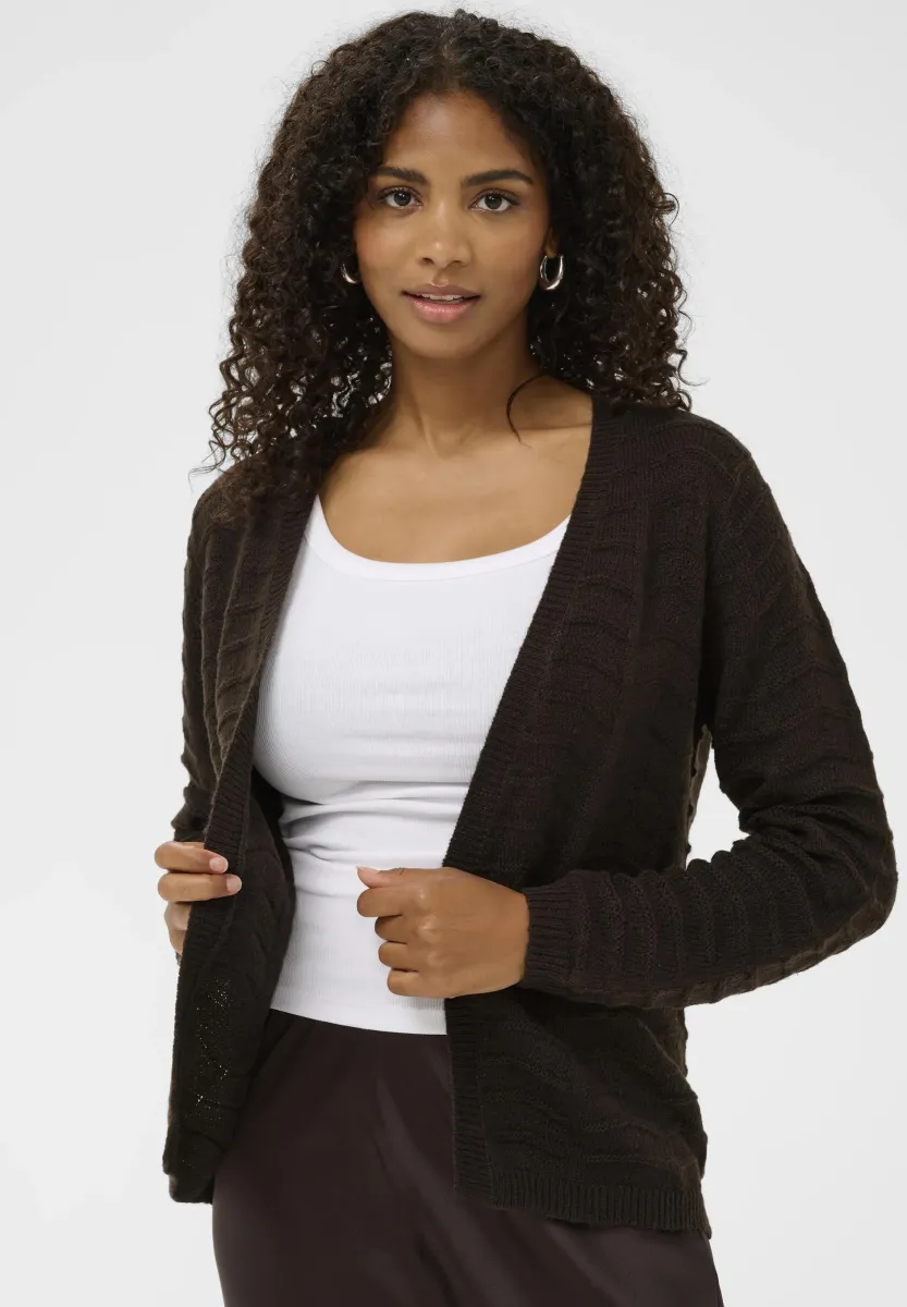 EMRIA - Strickjacke - black coffee
