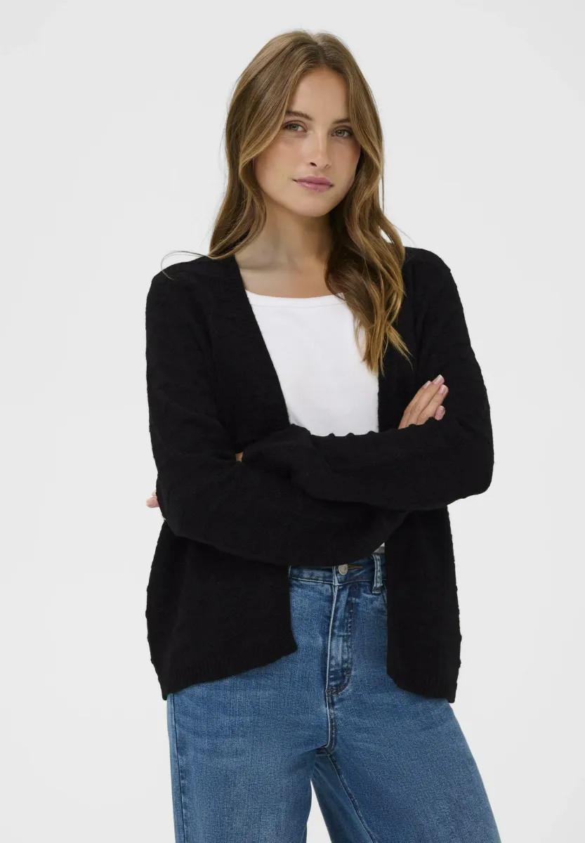 EMRIA - Strickjacke - black deep