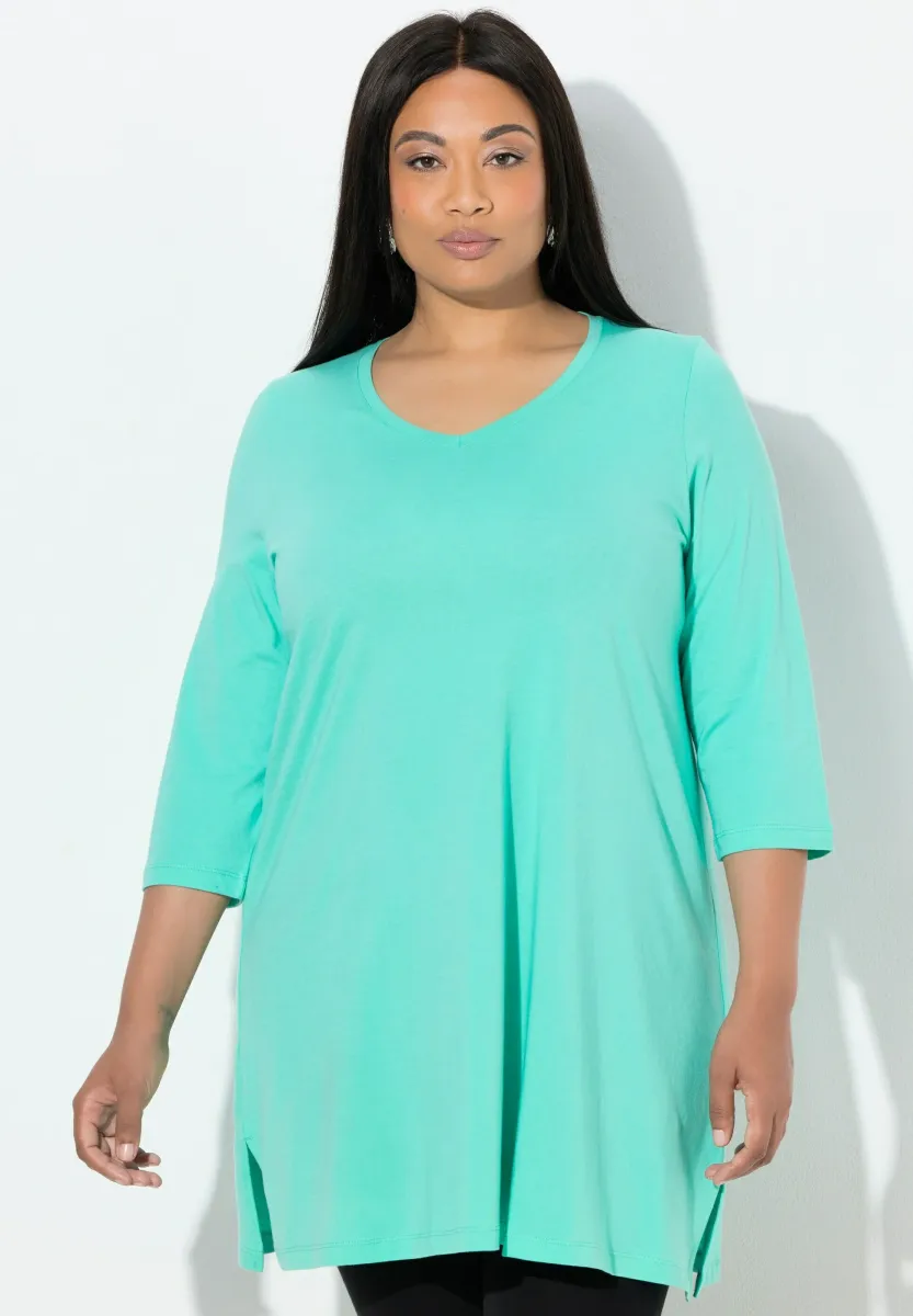 EN A COL V 3/4 - Langarmshirt - turquoise green
