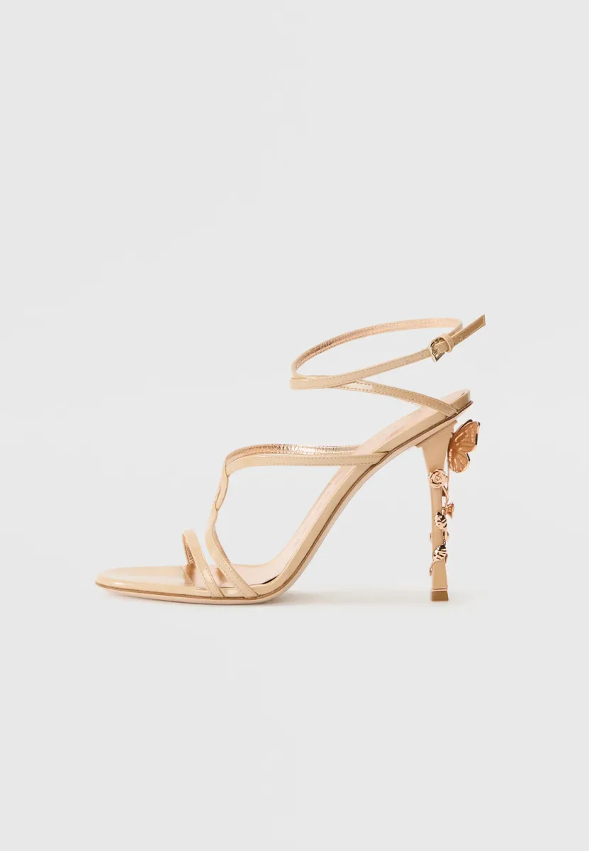 ENCHANTRESS STRAPPY SANDAL - High Heel Sandalette - biscotti