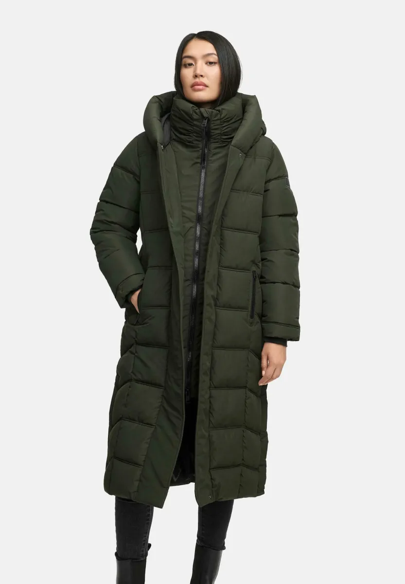 ENGELSFEDER - Wintermantel - dark olive