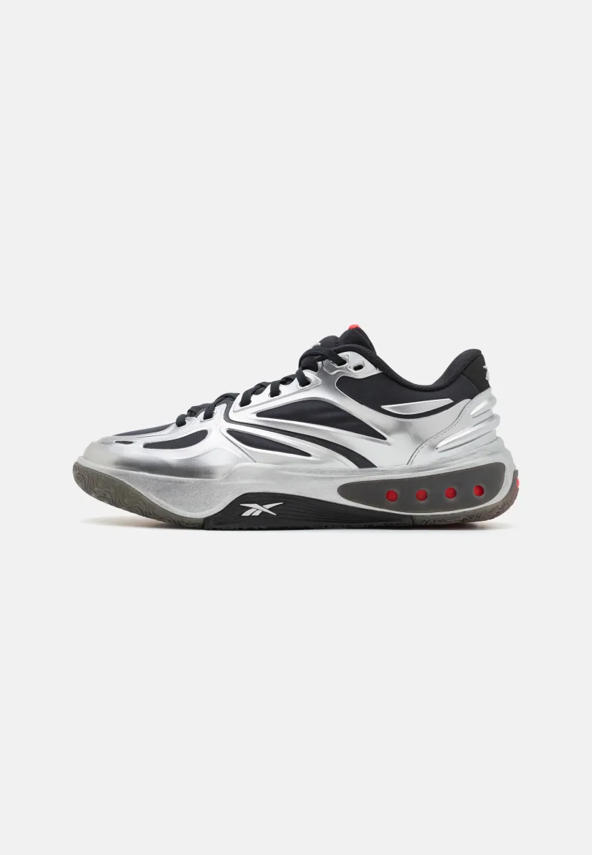 ENGINE A - Basketballschuh - black/silver/white