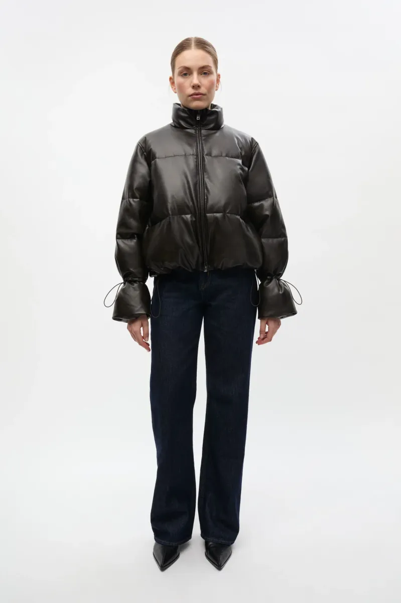 ENSINI JACKET - Winterjacke - grained black