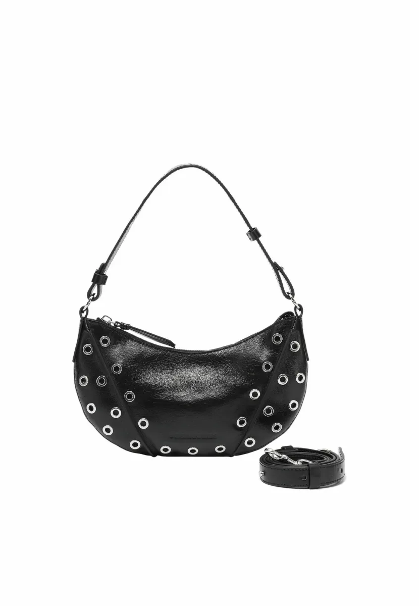 ENYA RIVET SCHULTERT 27 CM - Handtasche - black