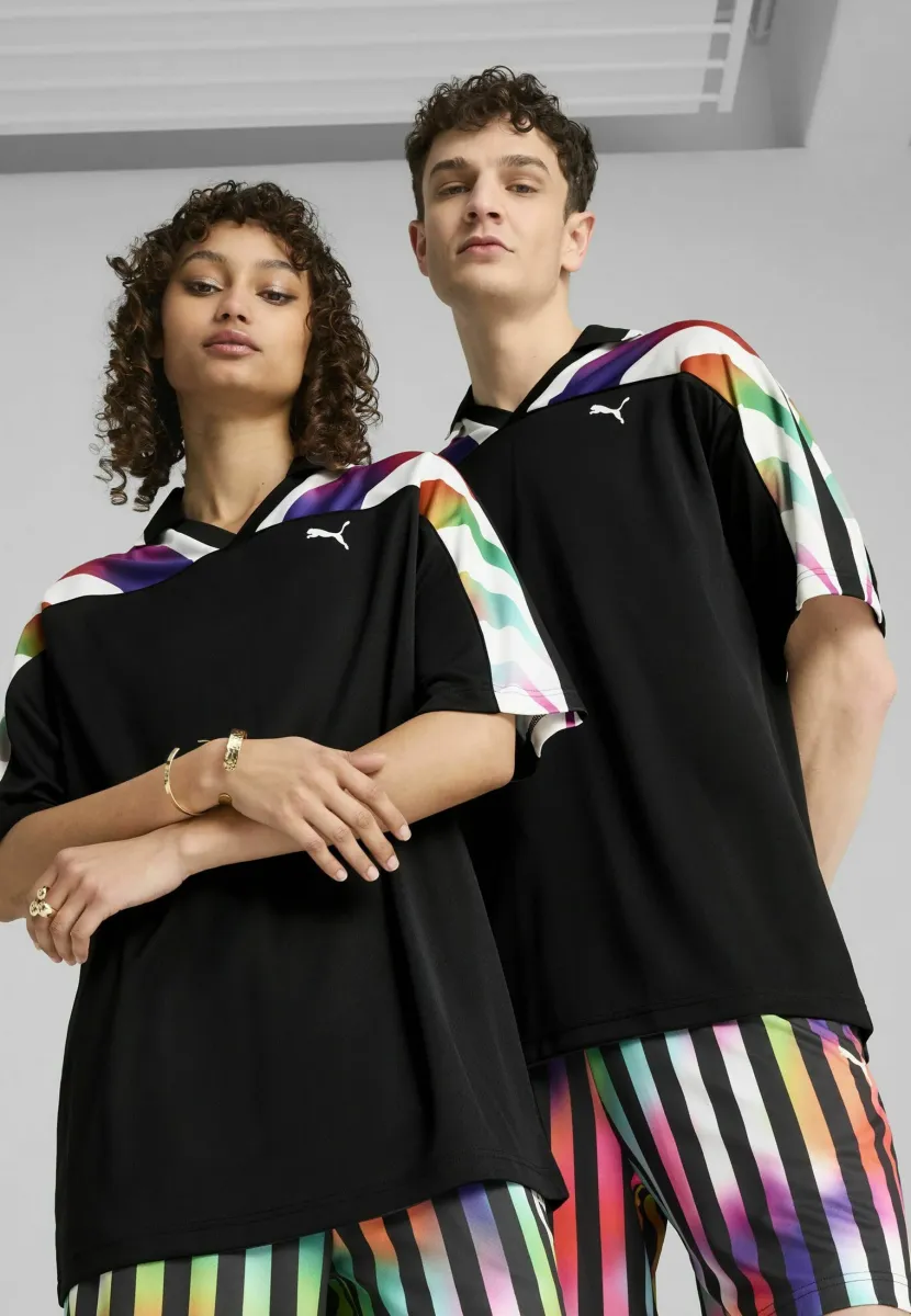 EQUAL LOVE CONFEDERATION - Poloshirt - black aop