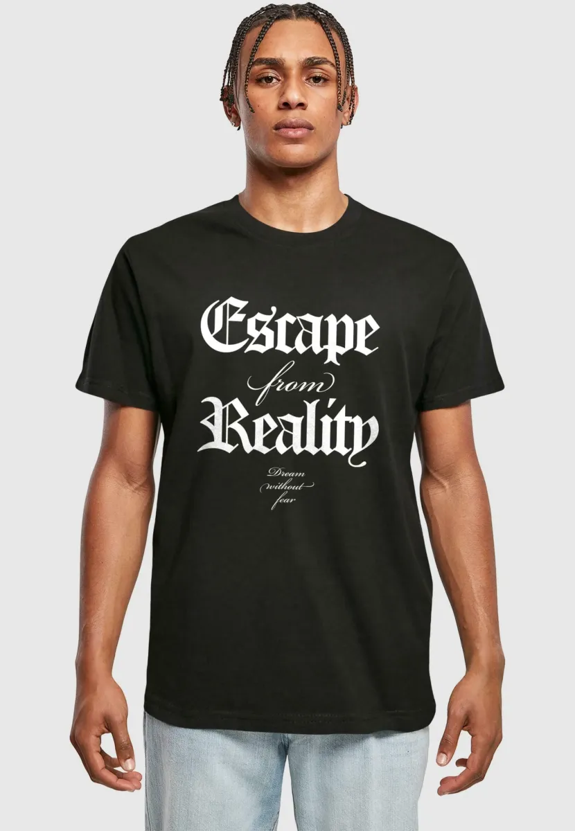 ESCAPE FROM REALITY TEE - T-Shirt print - black
