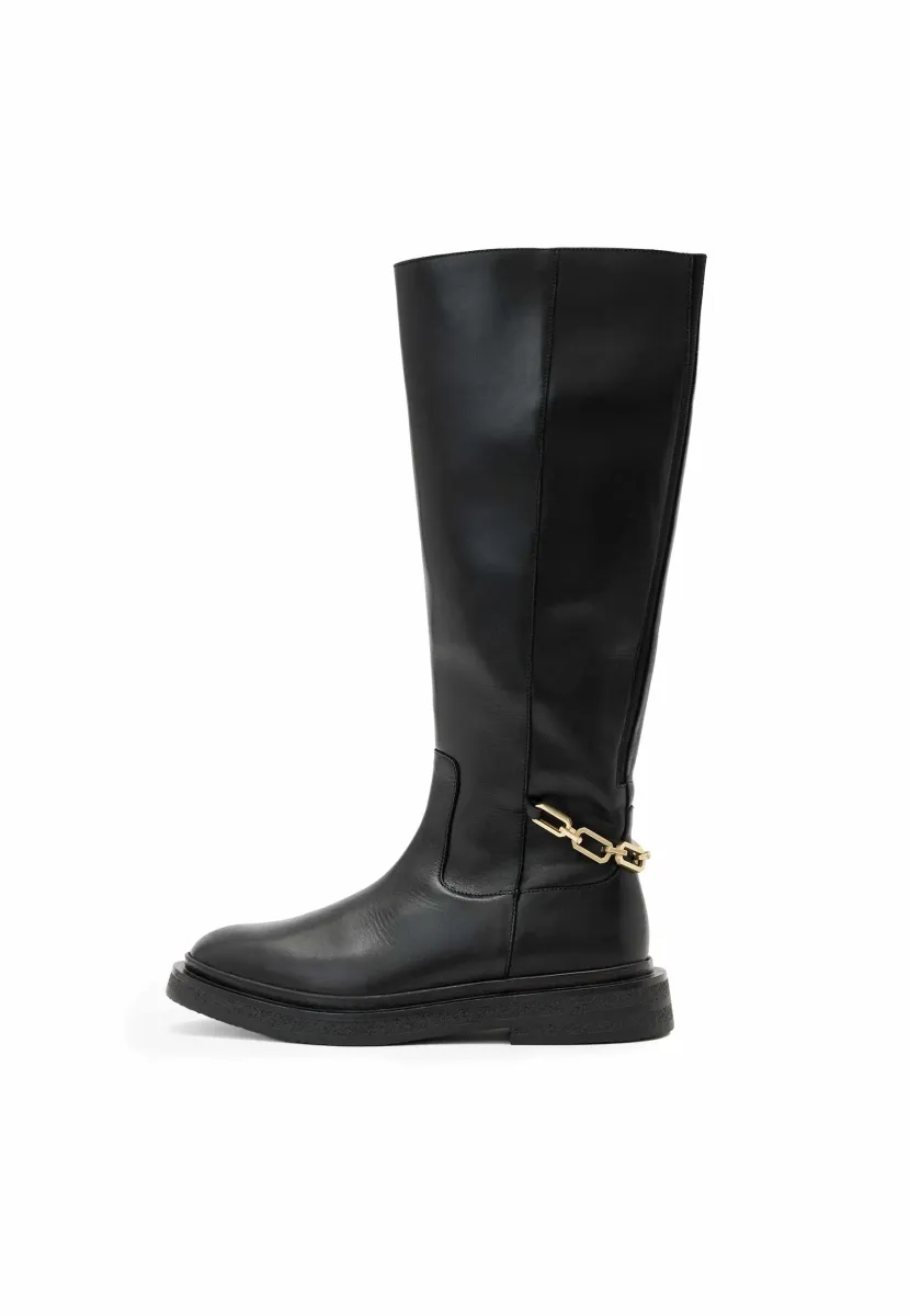 ESCHER CHAIN RIDER - Plateaustiefel - black