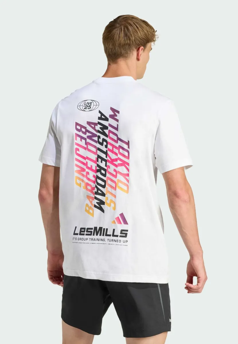 ESMILLS TOUR GRAPHIC - T-Shirt print - white