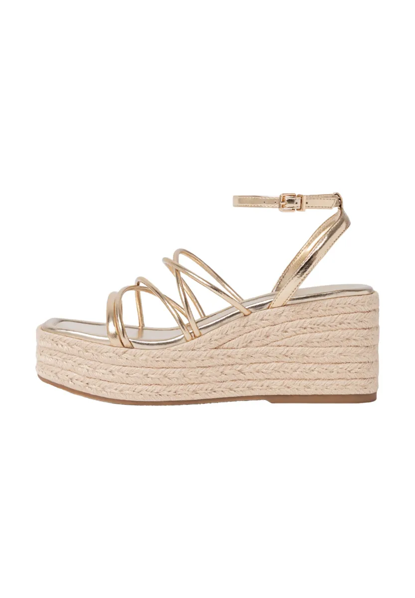 Espadrille - gold coloured