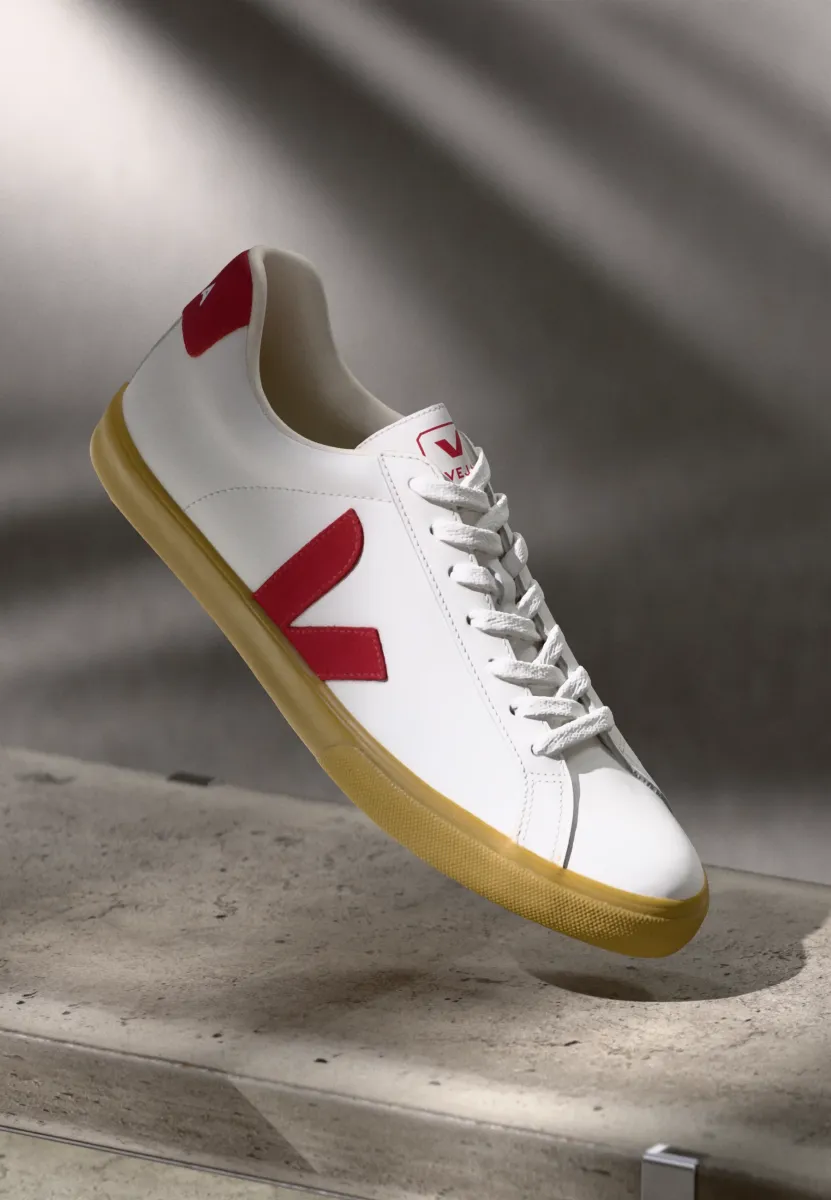 ESPLAR LOGO - Sneaker low - white/pepper/natural