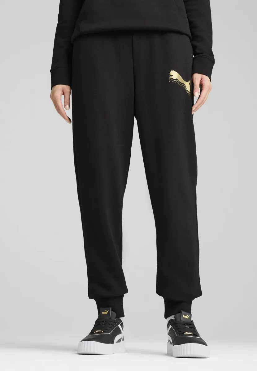 ESS JOGGING - Jogginghose - black metallic gold