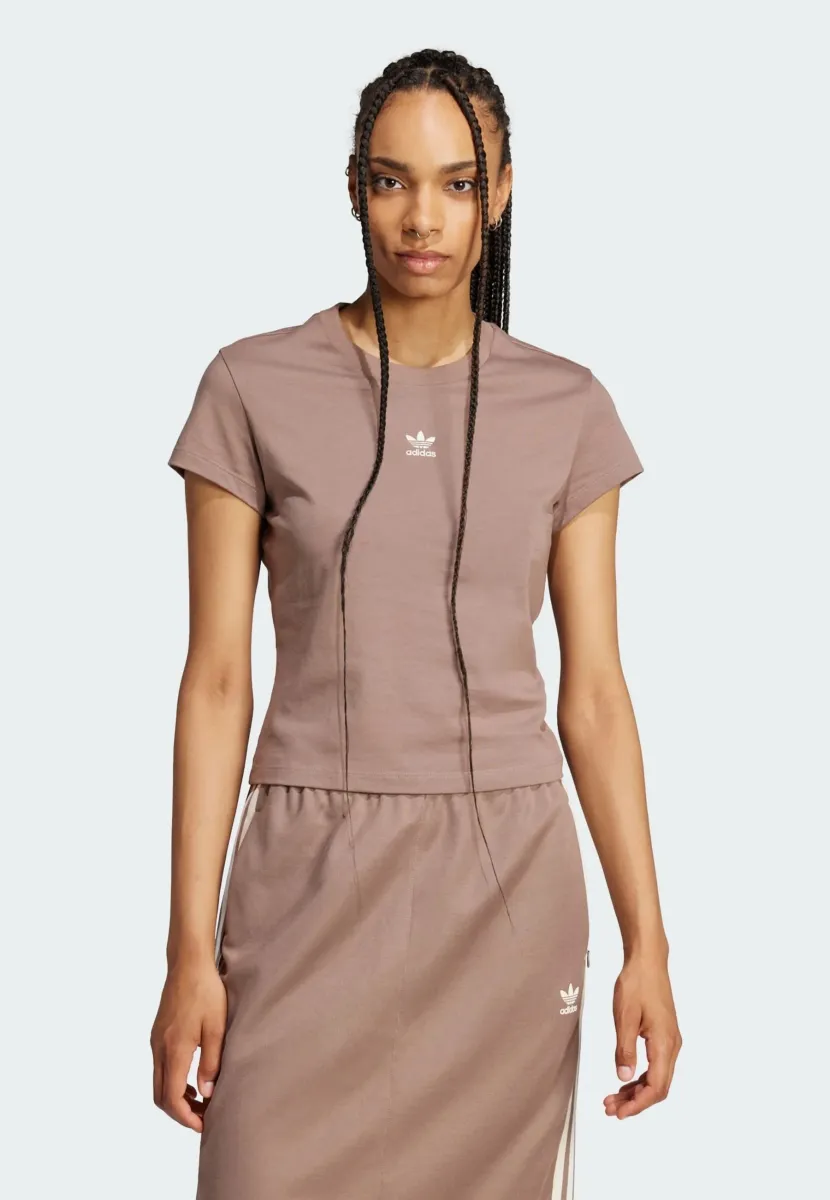 ESS SLIM - T-Shirt basic - trace brown