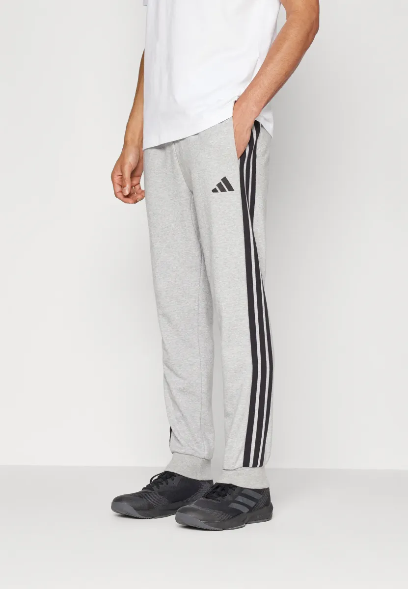 ESSENTIAL 3-STRIPES - Jogginghose - medium grey heather/black